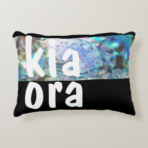 KIA ORA NEW ZEALAND PAUA BLACK MAORI NZ KIWI PRYDNADSKUDDE