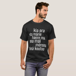 KIA ORA NZ MĀORI KIWI HÄLSNING NEW ZEALAND T SHIRT