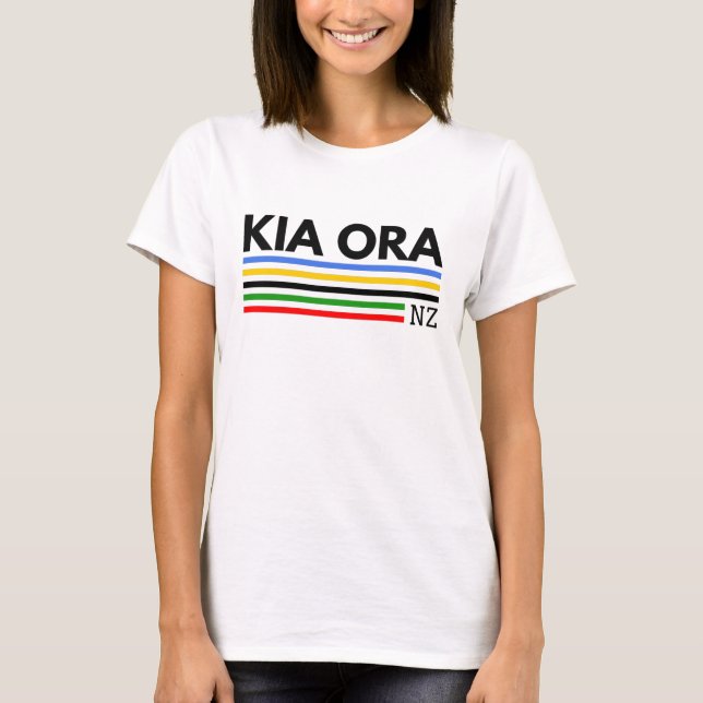 Kia Ora NZ T Shirt (Framsida)