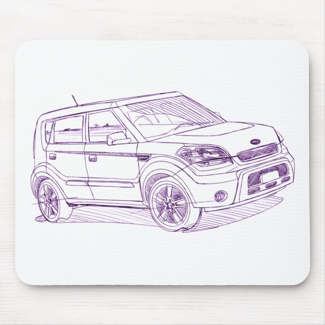 Kia Soul 2008+ Musmatta (Framsidan)