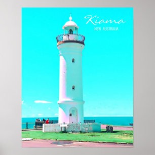 Kiama fyr NSW Australien Poster