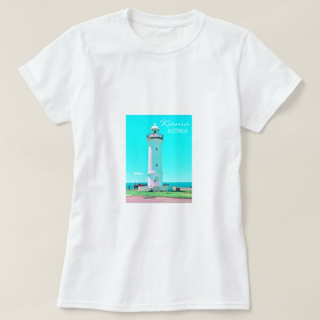 Kiama fyr NSW Australien T Shirt (Design framsida)