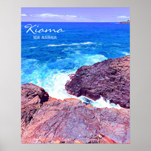 Kiama South Kusten NSW Australien Poster
