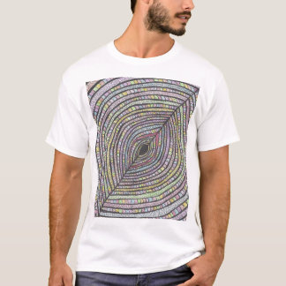 Kian | Abstrakt T-Shirt med Handritad Konst
