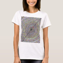 Kian | Abstrakt T-Shirt med Handritad Konst