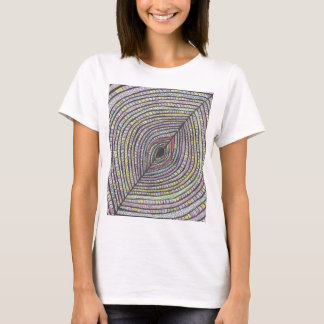 Kian | Abstrakt T-Shirt med Handritad Konst