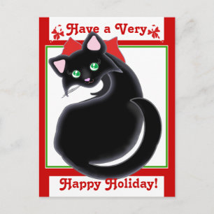 Kiara Toon Kitty Holiday! Julkort Helg Vykort