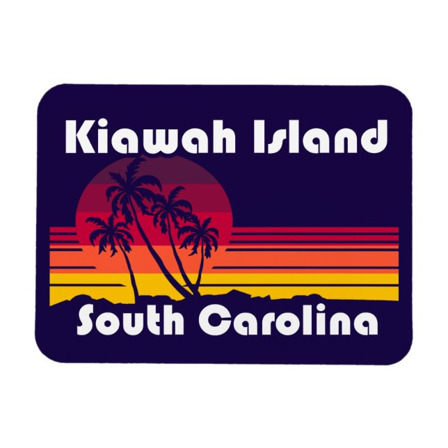 Kiawah Island Beach South Carolina Magnet (Horisontell)