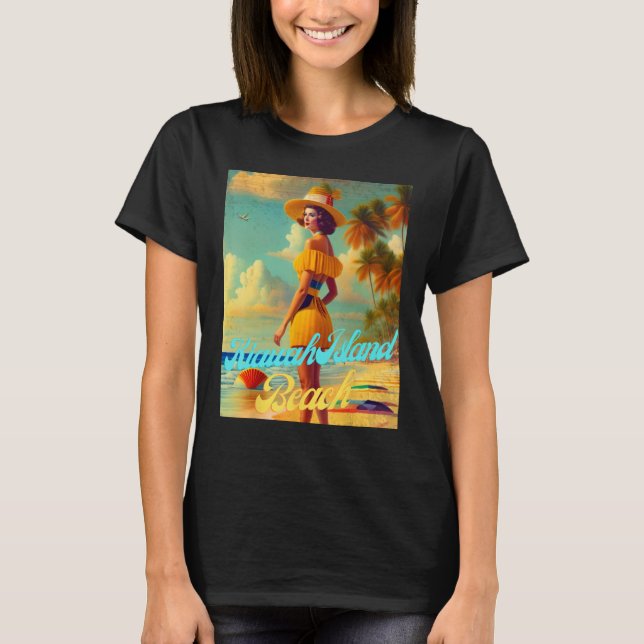 Kiawah Island Beach South Carolina Parasdise Beaut T Shirt (Framsida)