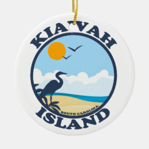 Kiawah Island. Julgransprydnad Keramik