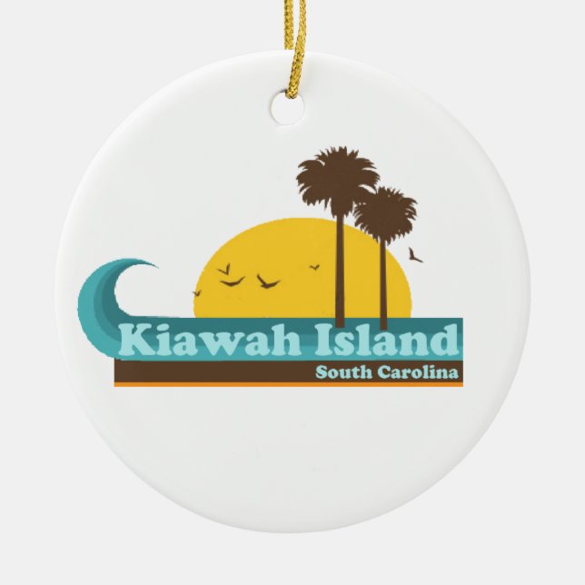 Kiawah Island. Julgransprydnad Keramik (Framsidan)