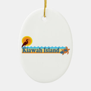 Kiawah Island. Julgransprydnad Keramik
