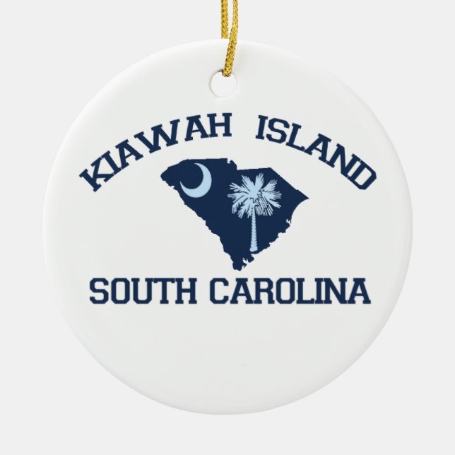 Kiawah Island. Julgransprydnad Keramik (Framsidan)