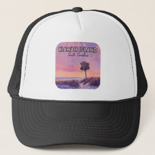Kiawah Island South Carolina Beach Handflatan Träd Keps