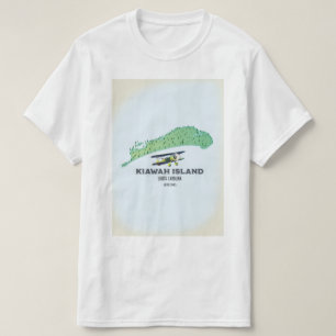 Kiawah Island South Carolina USA karta T Shirt