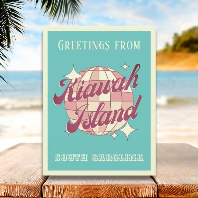Kiawah Island South Carolina USA retro Postcard Vykort (Skapare uppladdad)