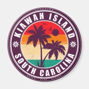 Kiawah Island South Carolina Vintage 60 s Souvenir Magnet