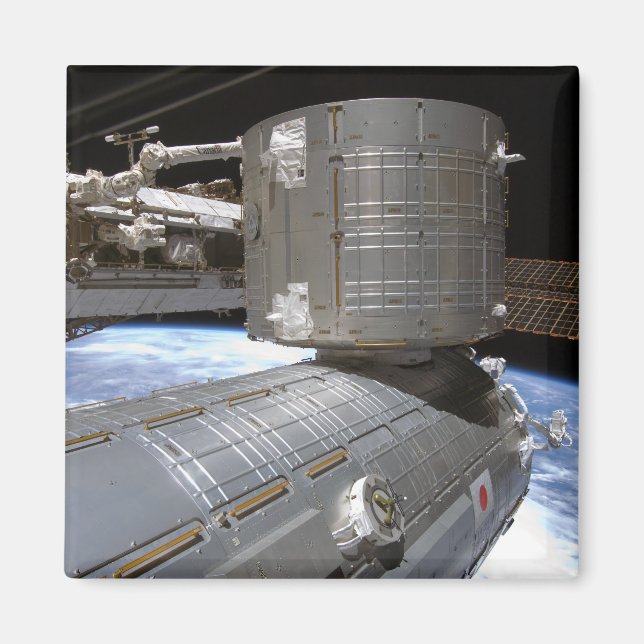 Kibo Japansk trycksatt modul 2 Magnet (Framsidan)