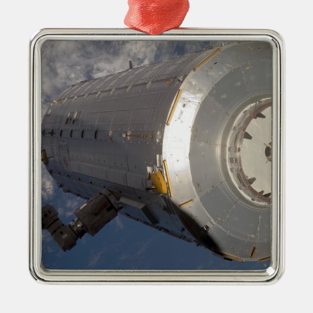 Kibo Japansk trycksatt modul 3 Julgransprydnad Metall (Framsidan)