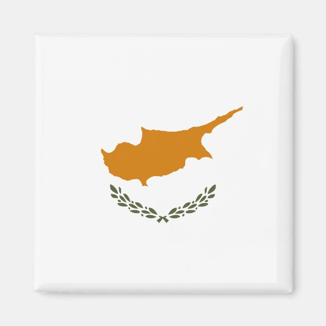 Kıbrıs Cumhuriyeti - Cypern Flagga Magnet (Framsidan)