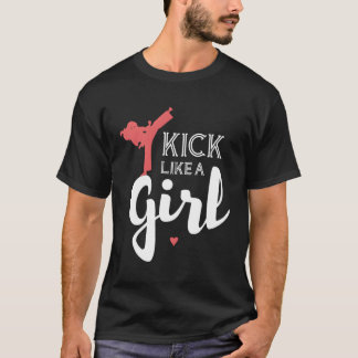 Kick as a Karate Fight Sport T Shirt