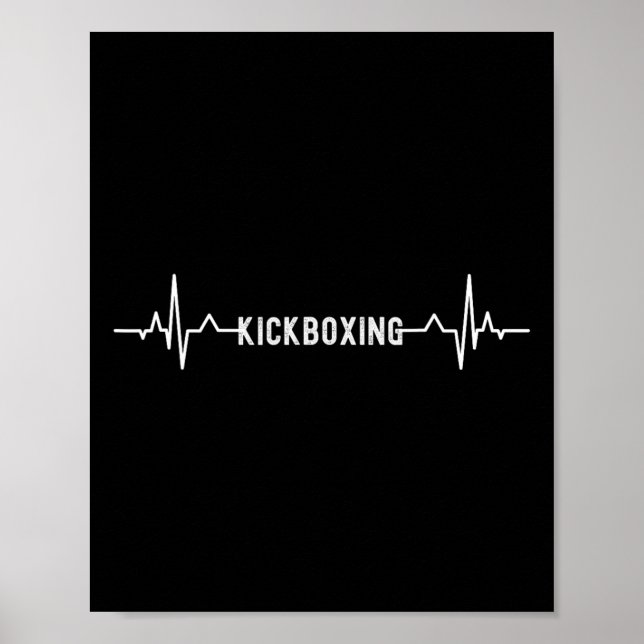 Kick-boxing Heartbeat Kickboxning Boxning Pion  Poster (Framsidan)