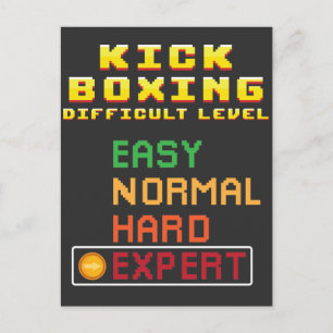 Kick Boxing Martial Arts Coach Console Expert Vykort