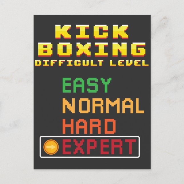 Kick Boxing Martial Arts Coach Console Expert Vykort (Framsida)