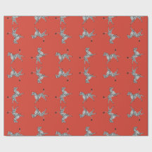 Kick fem zebror i rött