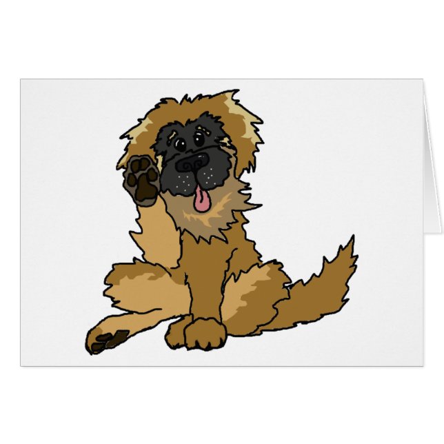 Kick fyra! Leonberger kort (Framsidan Horizontal)