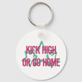 Kick High eller Go Home Nyckelring