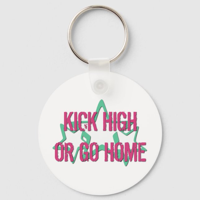 Kick High eller Go Home Nyckelring (Framsida)