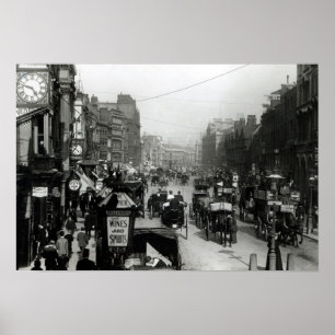 Kick Holborn, London, c.1890 Poster