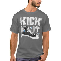 Kick it Sneaker Class Typography T-Shirt