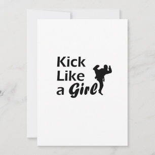 Kick like a Girl Karate Tae Kwon Do Martial Arts