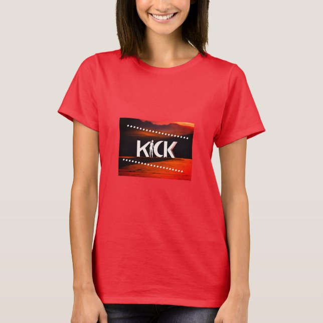 Kick Logotyp T-Shirt - fetstil och modern design (Framsida)