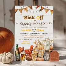 Kick Off Pumpkin Footballs Par Shower