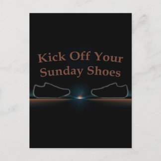 Kick off Your Söndag Shoes Vykort