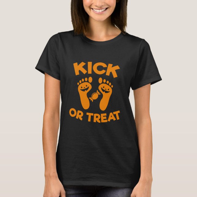 Kick Or Treat Maternity T-Shirt på svenska (Framsida)