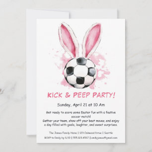 Kick & Peep-fest – Påskfotbolls-inbjudan Inbjudningar