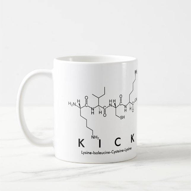 Kick peptide namn mugg (Vänster)