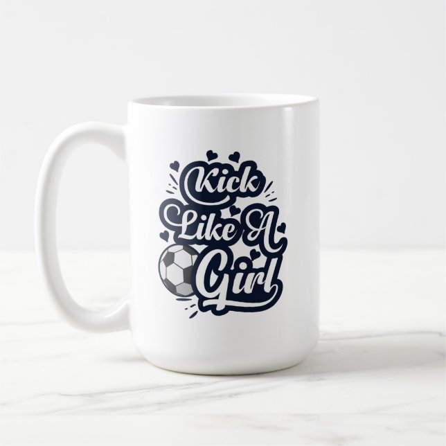 Kick som en tjej kaffemugg (Vänster)