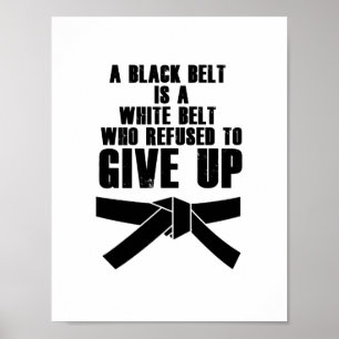 Kick som en tjej Karate Tae Kwon Do Martial Arts Poster