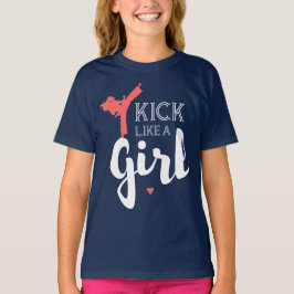 Kick som en tjej t-shirt