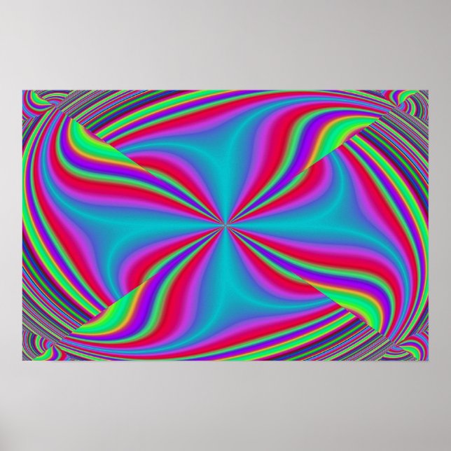 Kick Start ställe abstrakt Poster (Framsidan)