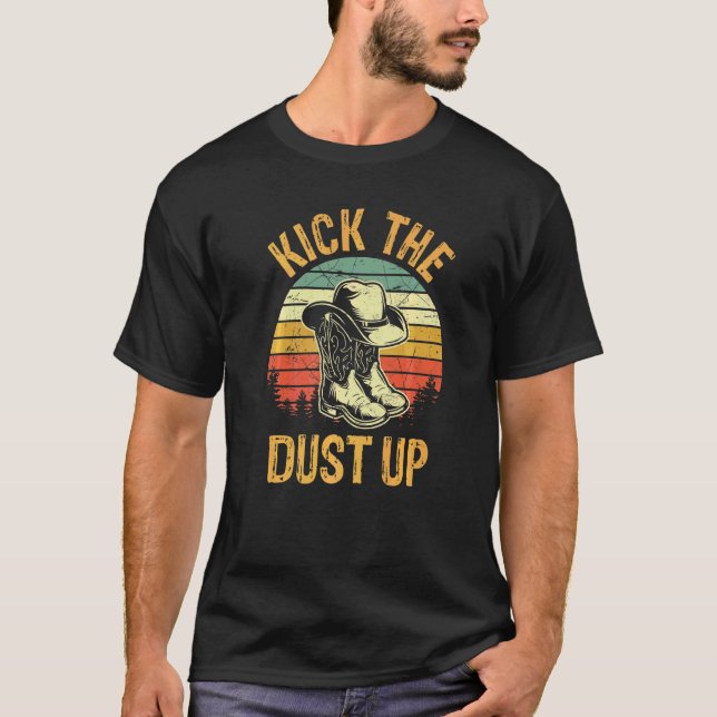 Kick up Women Southern Western Land M T Shirt (Framsida)