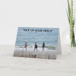 "KICK UPP DINA HEELS" GER DIN BIRTHDAY KORT