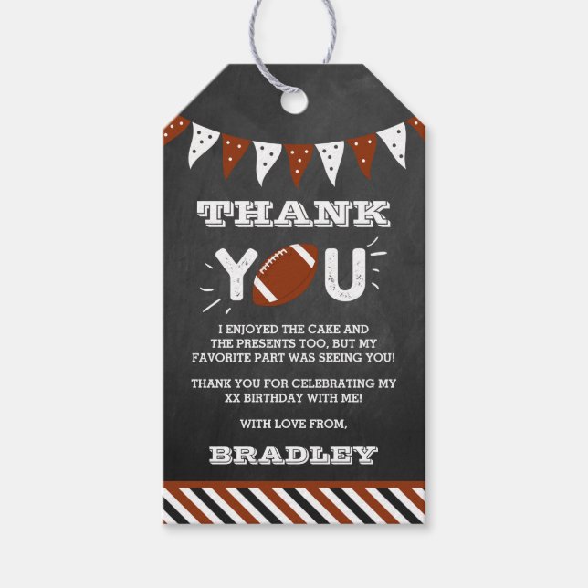 Kicka Big One | Fotboll 1:a födelsedag Presentetikett (Framsidan)