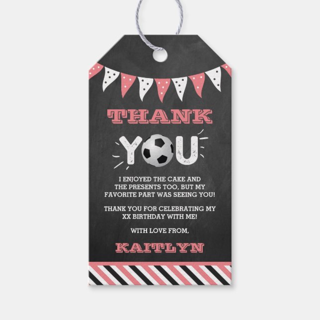 Kicka Big One | Fotboll 1 födelsedag Presentetikett (Framsidan)