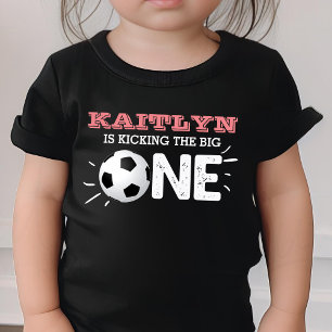 Kicka Big One   Fotboll 1 födelsedag T Shirt